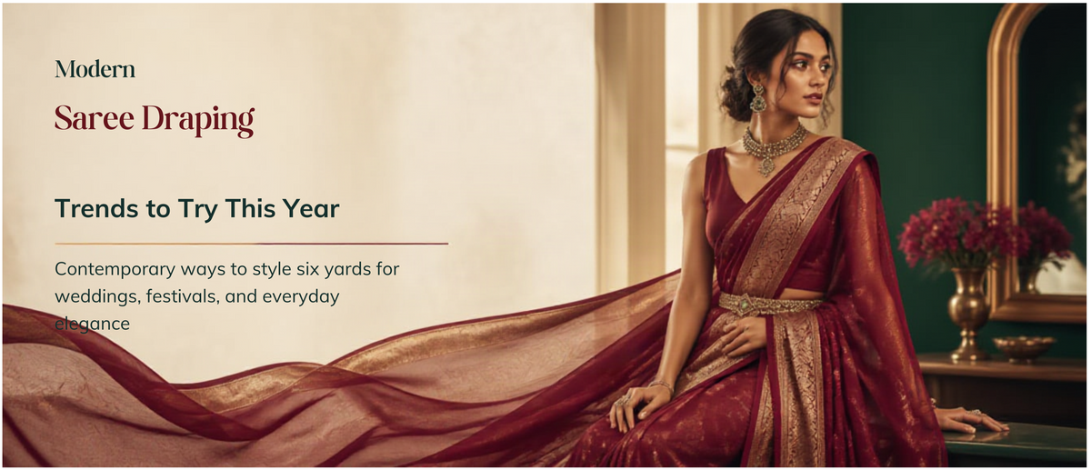 Modern Saree Draping Trends to Try This Year