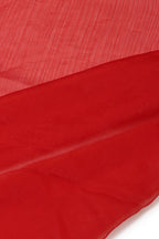 Designer Party Saree Organza Silk Red