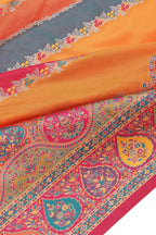 Banarasi Pashmina Silk Saree Multi-Color