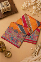 Banarasi Pashmina Silk Saree Multi-Color