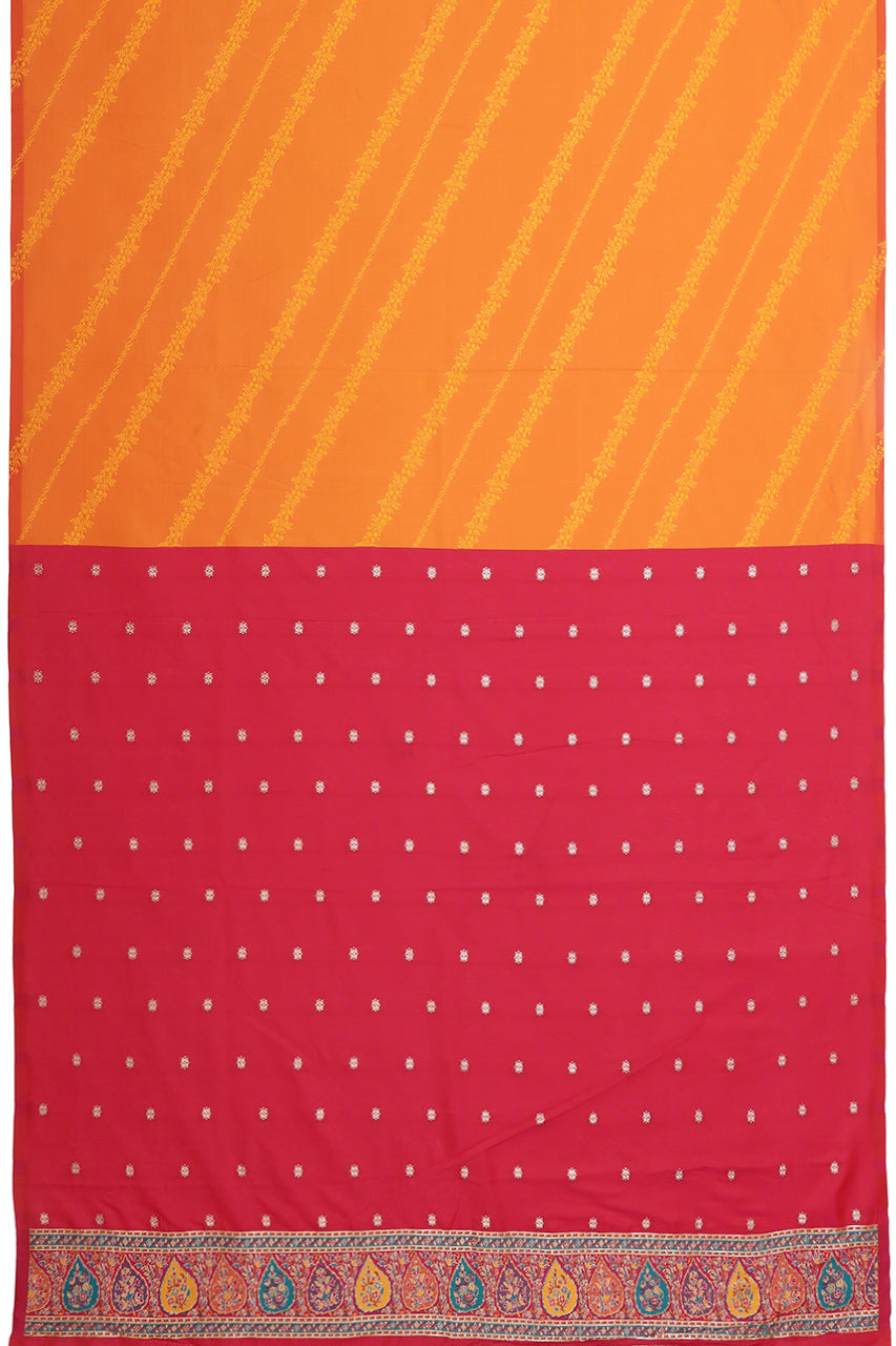 Banarasi Pashmina Silk Saree Multi-Color