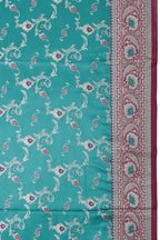 Banarasi Silk Saree Teal Blue