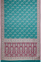 Banarasi Silk Saree Teal Blue
