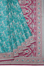 Banarasi Silk Saree Teal Blue