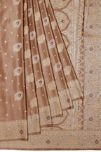 Banarasi Silk Saree Rich Golden Brown