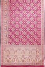 Banarasi Silk Saree Rani Pink