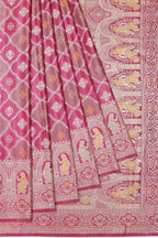 Banarasi Silk Saree Rani Pink