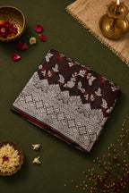 Banarasi Silk Saree Maroon Silver