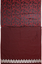 Banarasi Silk Saree Maroon Silver