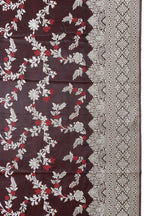 Banarasi Silk Saree Maroon Silver