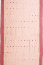 Banarasi Soft Silk Saree Peach Maroon