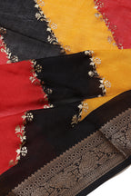 Cotton Saree Yellow Black Trend