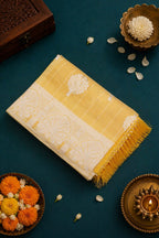 Cotton Saree Yellow Wide Border Work
