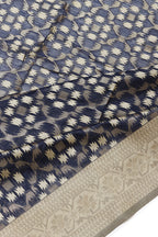 Cotton Silk Saree Blue Hand Woven