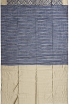 Cotton Silk Saree Blue Hand Woven