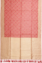Cotton Silk Saree Red Hand Woven