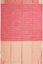 Cotton Silk Saree Red Hand Woven