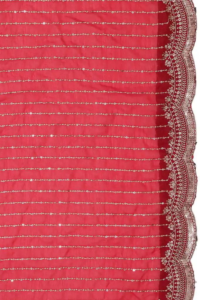 Designer Party Saree Ethnic Red