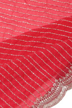 Designer Party Saree Ethnic Red