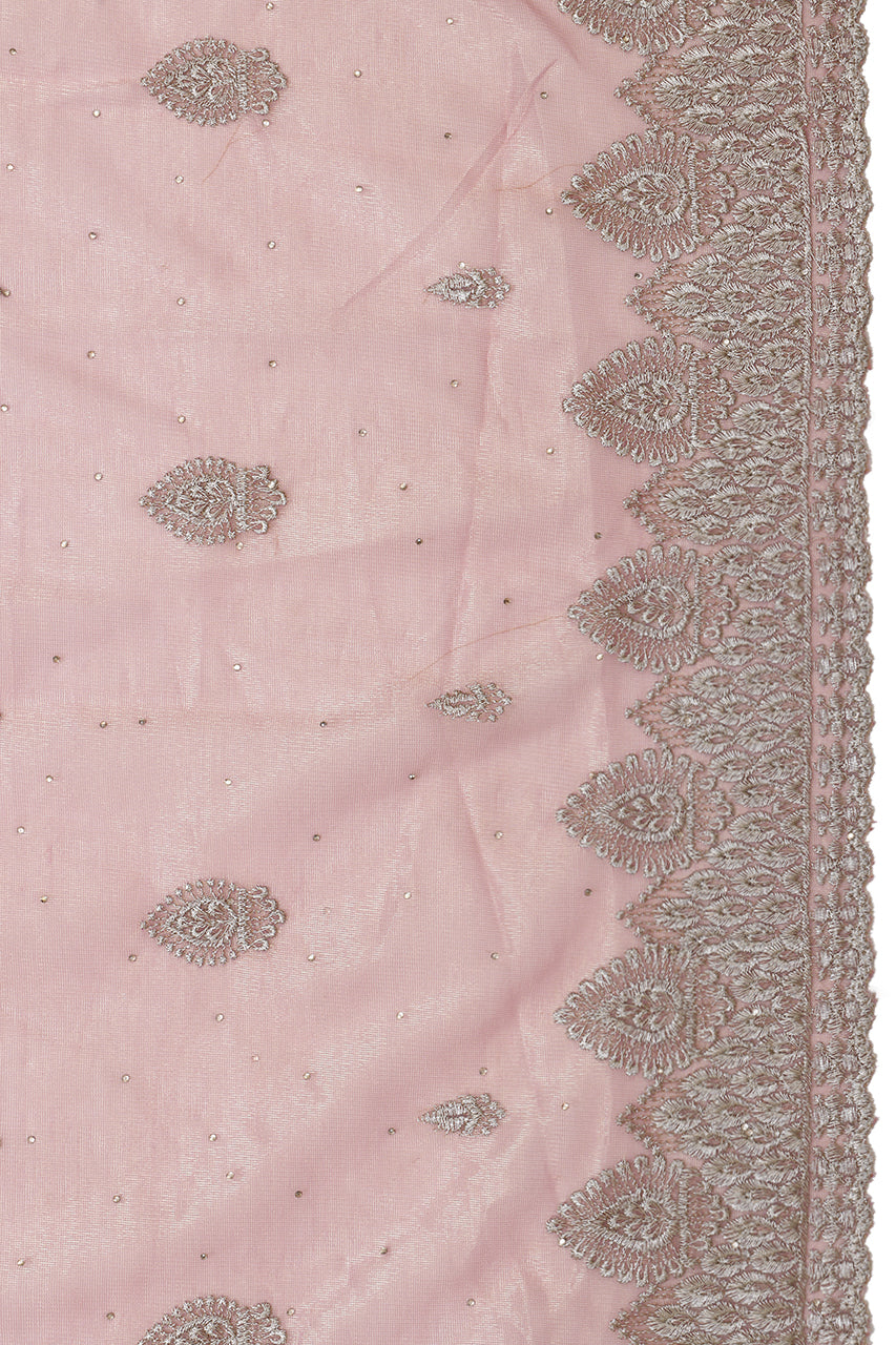 Designer Party Saree Organza Silk Shimmer