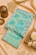 Designer Party Saree Net Aqua