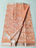 Mix Cotton Machine Embroidery Light Orange
