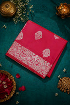 Beautiful Silk Saree Rani Pink Vibrant