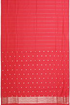 Beautiful Silk Saree Red Floral