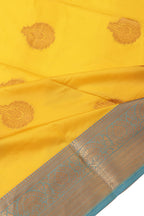 Beautiful Silk Saree Yellow Blue