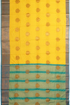 Beautiful Silk Saree Yellow Blue