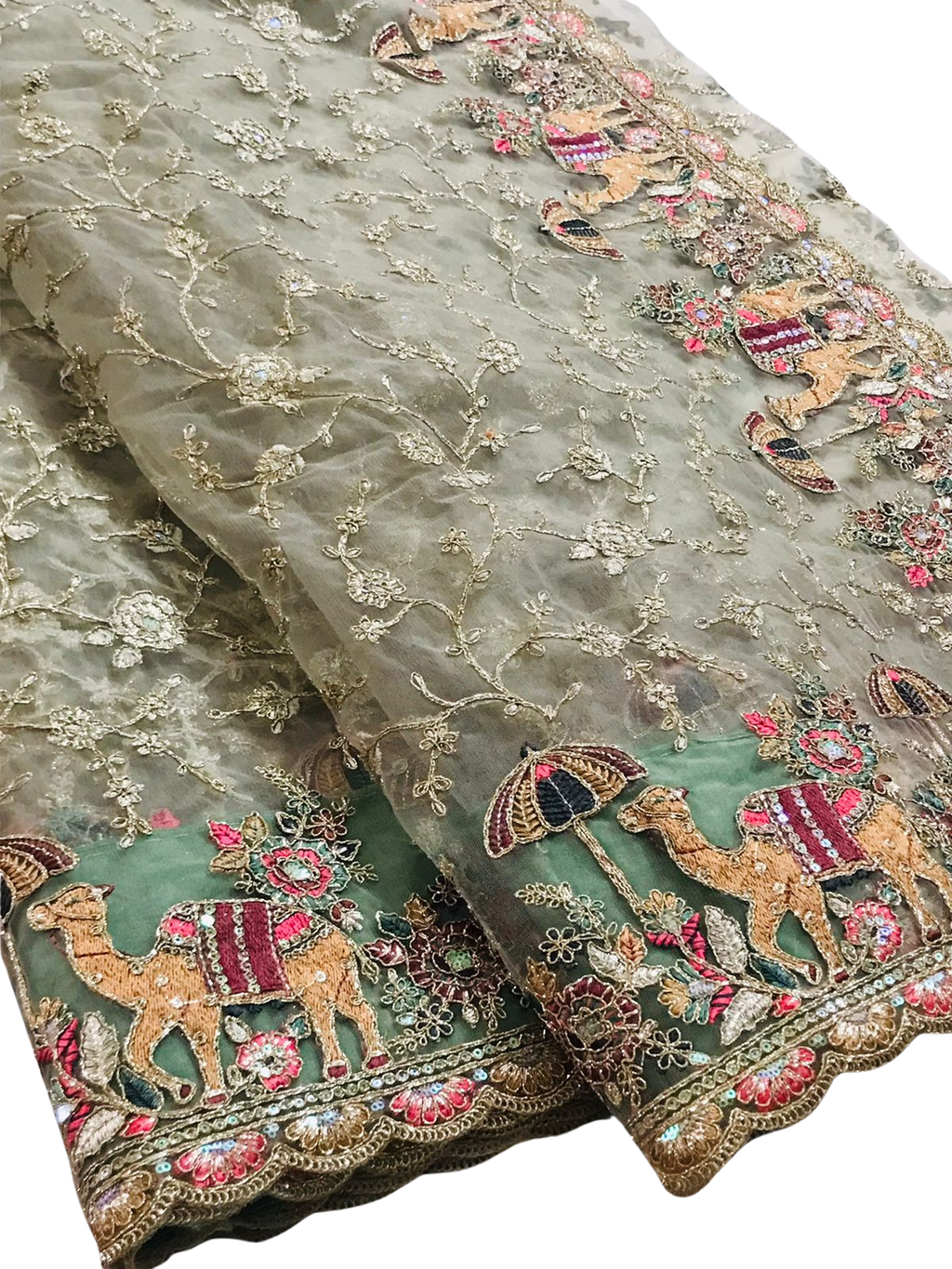 Designer Party Saree Net Heavy Work